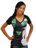 Wicked the Broadway Musical - Ladies Logo Vee Neck T-Shirt 